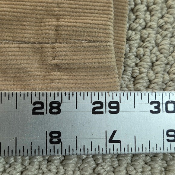 VTG 80's Levi's Menswear Wide Leg Corduroy Pants Trousers Tan Mens 37x29 - Picture 6 of 8